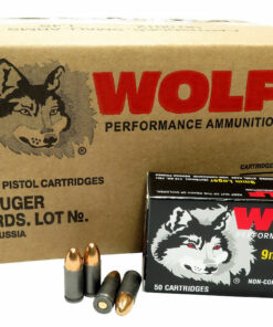9mm 9x19 Ammo 115gr FMJ Wolf Performance 1000 Round Case