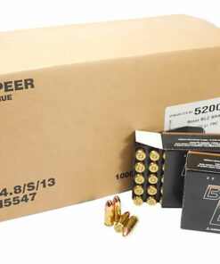 9mm 9x19 Ammo 115gr FMJ CCI Blazer Brass (5200) 1000 Rounds