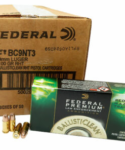 9mm 9x19 Ammo 100gr RHT Frangible Federal BallistiClean (BC9NT3) 1000 Rounds