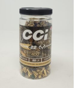CCI Realtree 22LR Ammunition CCI966CC 40 Grain Clean Fire Round Nose Tan, Green, and Black 400 Rounds
