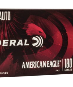 Federal Premium Centerfire Handgun Ammunition 10mm Auto 180 grain Full Metal Jacket 500 rounds