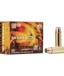 Federal Premium Centerfire Handgun Ammunition .500 S&W Magnum 325 grain Fusion Soft Point 250 rounds