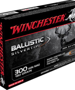 Winchester BALLISTIC SILVERTIP .300 Winchester Magnum 180 grain Fragmenting Polymer Tip Brass Cased 500 rounds