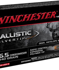 Winchester BALLISTIC SILVERTIP 6.5 Creedmoor 140 grain Fragmenting Polymer Tip 500 rounds