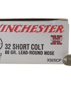 Winchester Super-X Ammunition 32 Short Colt 80 Grain Lead Round Nose