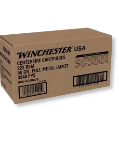 223 Rem – 55 gr FMJ – Winchester (W2231000) – 1000 Rounds Bulk Pack
