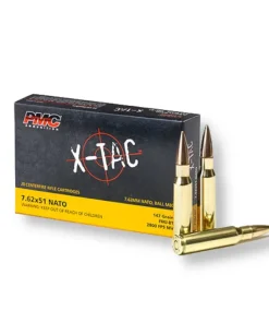 7.62x51mm – 147 gr FMJ-BT – PMC (7.62X) – 500 Rounds