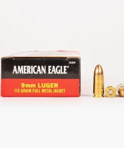 9mm – 115 gr FMJ – Federal American Eagle (AE9DP) – 1000 Rounds