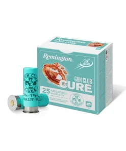12 GAUGE REMINGTON GUN CLUB CURE TARGET LOADS #8 1-1/8OZ 1100FPS (25 ROUNDS) R20031 LOW RECOIL